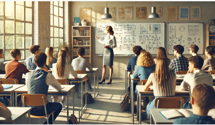 teacher in classroom